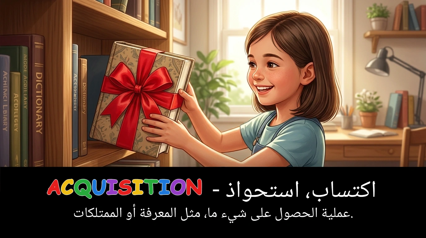 Arabic Illustration for acquisition